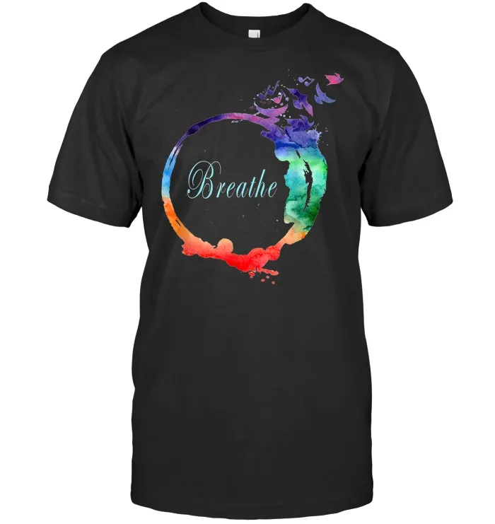 Breathe Shirt Cool Heavenly Breath Nature Yoga Tee Gift