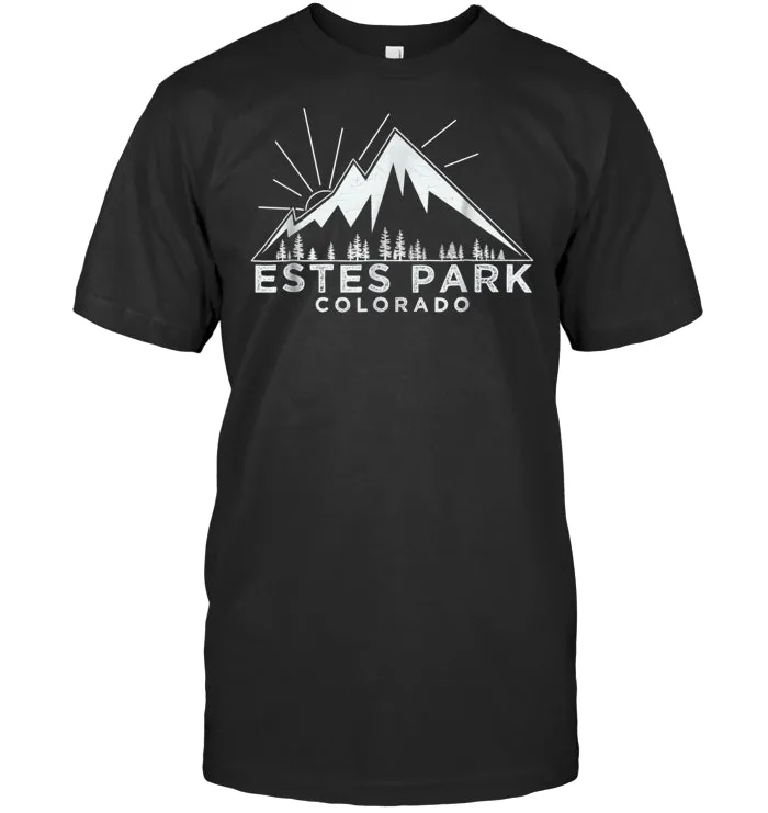 Estes Park Colorado T Shirt Vintage Hiking Retro Tee Design