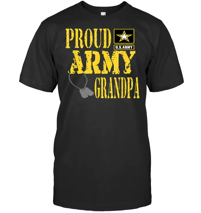 Proud Army Grandpa Shirt Military Pride T Shirt