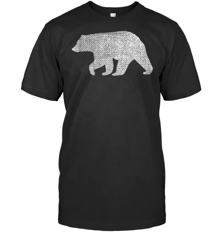 Distressed Bear Shirt Cool Vintage Retro Hipster Bear TShirt