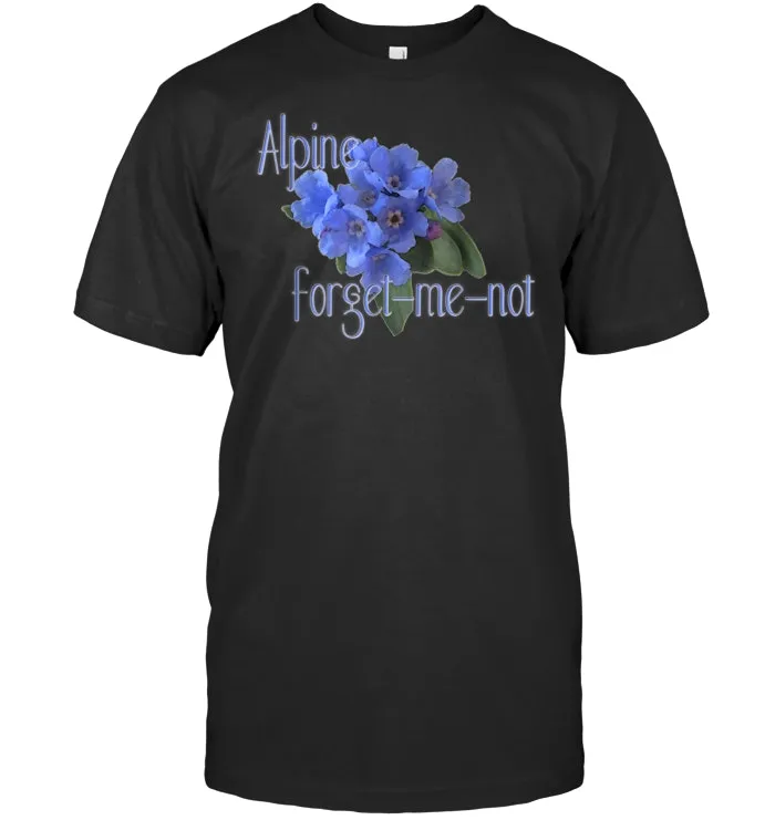 Alpine Forget Me Not T Shirt for Nature Lovers