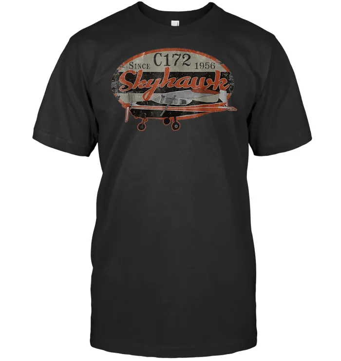 C172 Skyhawk Vintage Retro Airplane Flying Pilot T shirt