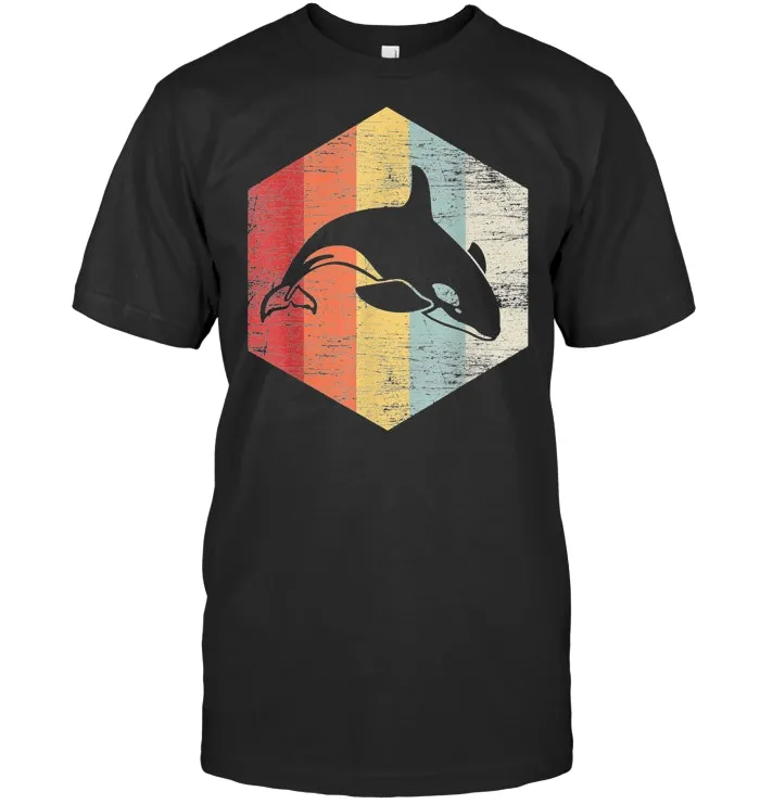 Retro Killer Whale T Shirt