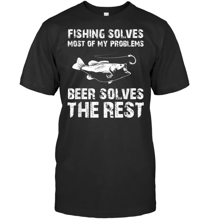 Fishing And Beer Funny Fisherman Father's Day Gift Tee Shirt