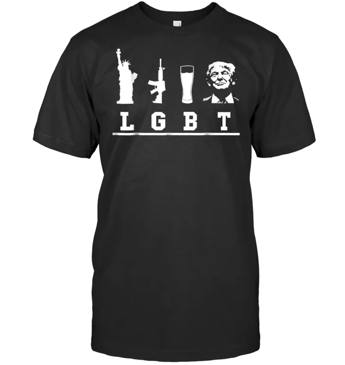 Liberty Guns Beer Trump T Shirts Funny LGBT Beer