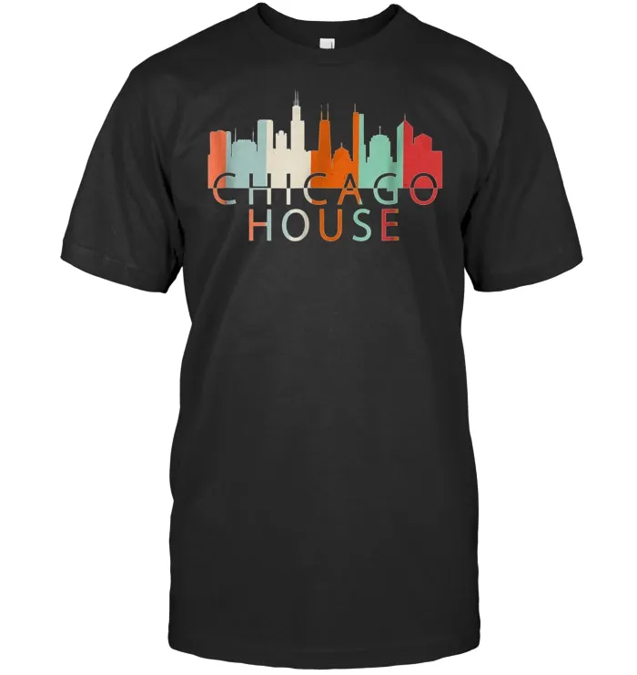 Chicago House Music T Shirt Retro Vintage Shirt love Chicago