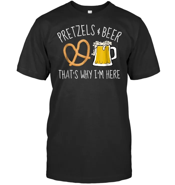 Oktoberfest Pretzels & Beer Shirt, Funny Festival Beer Tee