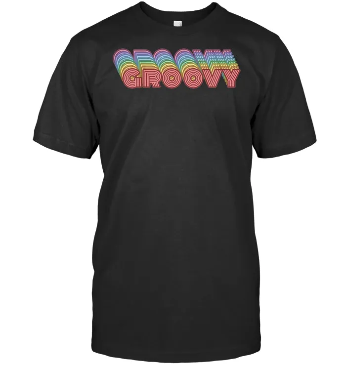 Retro Groovy T Shirt   Vintage 70s T Shirt