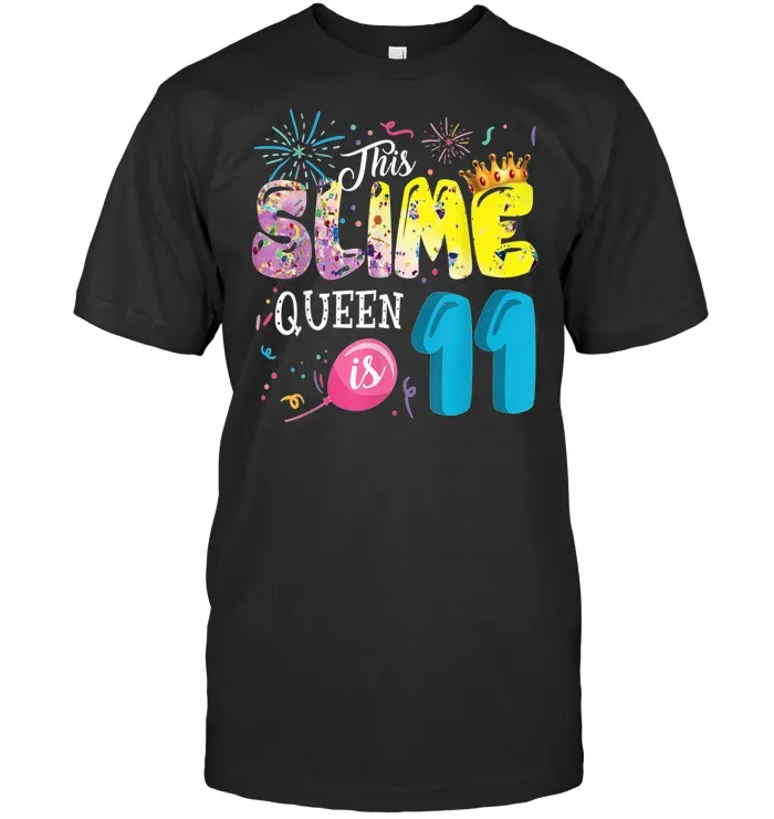 Slime Queen T Shirt 11th Birthday Gift 11 Year old T Shirt