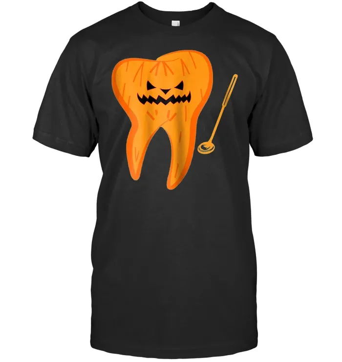 Halloween Spooky Dentist T Shirt Scary Dental Assistant Tee
