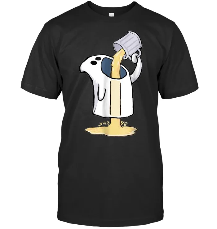 Funny Beer Drinking Ghost Halloween Shirt