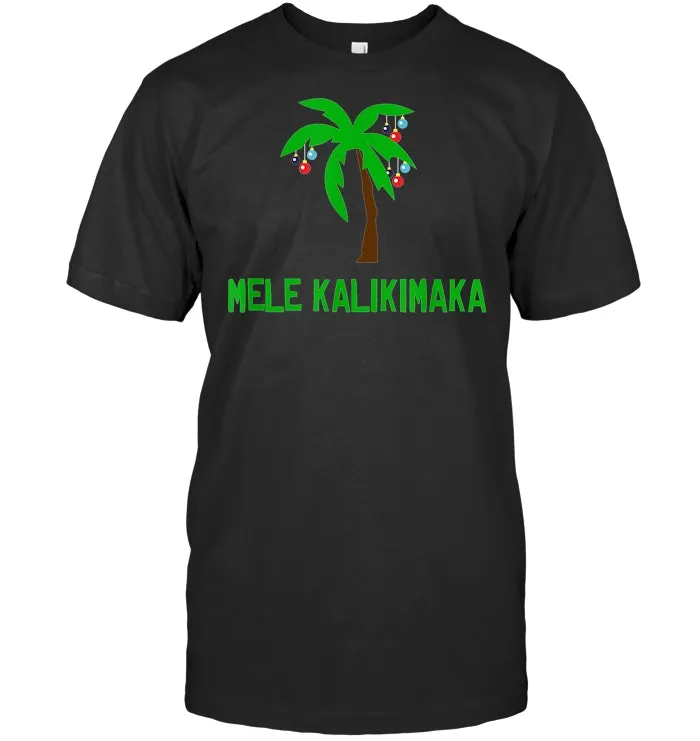Mele Kalikimaka T Shirt, Hawaiian Christmas Shirt