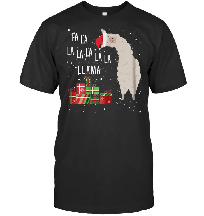 Fa La La Llama Shirt   Llama Christmas Shirt Women Men Kids