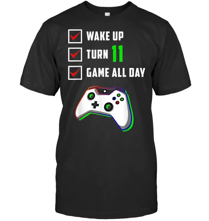 11th Birthday Gamer T Shirt Level 11 Unlocked Gamer Birthday