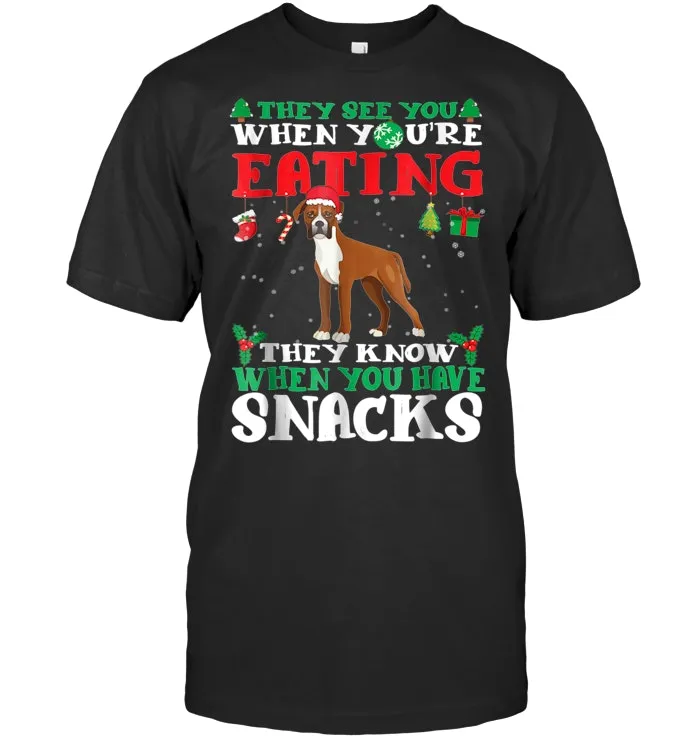 Boxer Christmas T Shirt Funny Dog Lover Gift Xmas Shirt