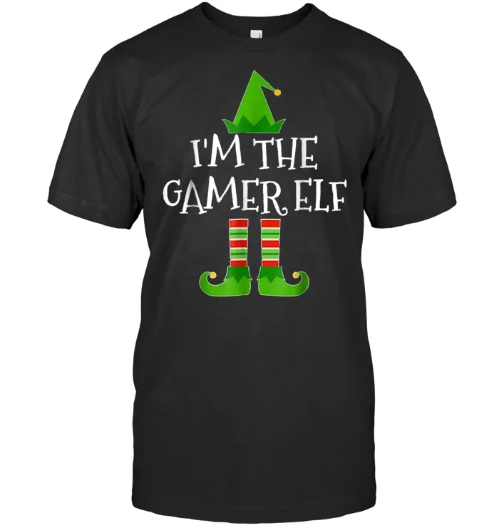I'm The Gamer Elf Matching Family Group Christmas TShirt