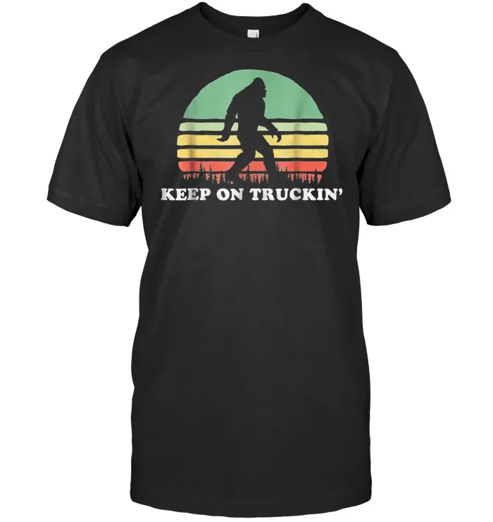 Groovy Sixties Bigfoot Keep On Truckin' Retro Shirt
