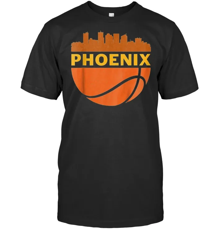 Vintage Phoenix Arizona Cityscape Retro Basketball T Shirt