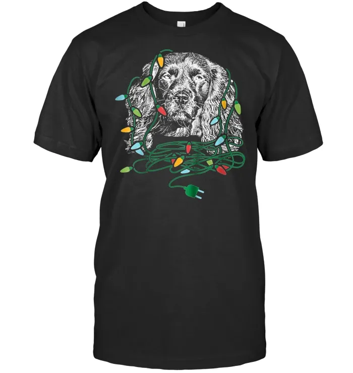 Christmas Lights Boykin Spaniel Dog Lover T Shirt