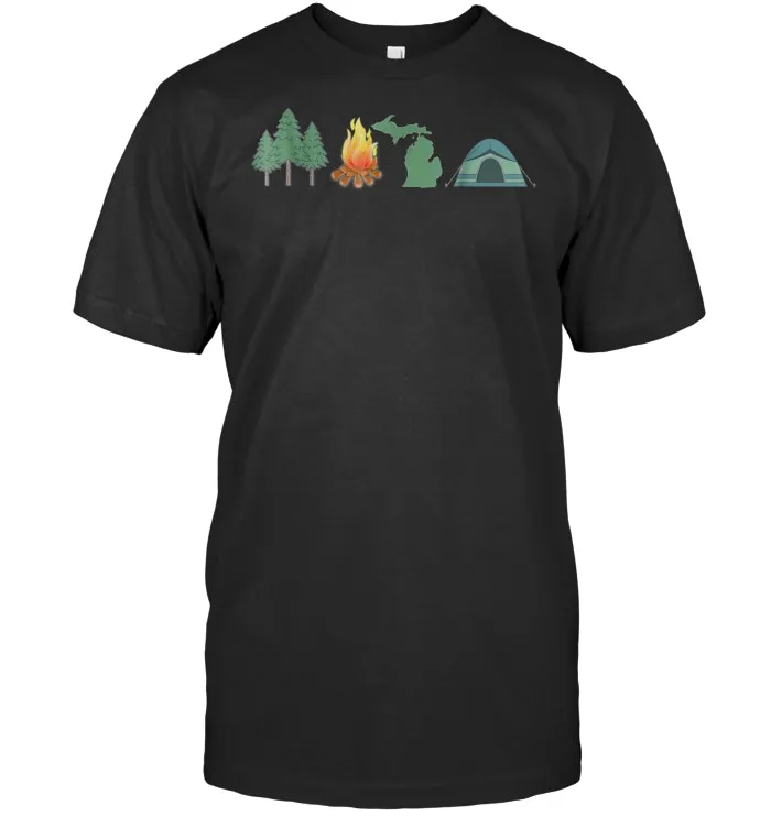Michigan Camping, Canoeing, and Hiking, Nature T Shirt