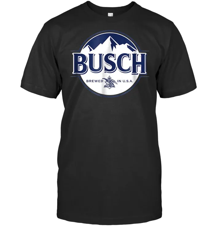 Busch Beer Navy Logo T Shirt