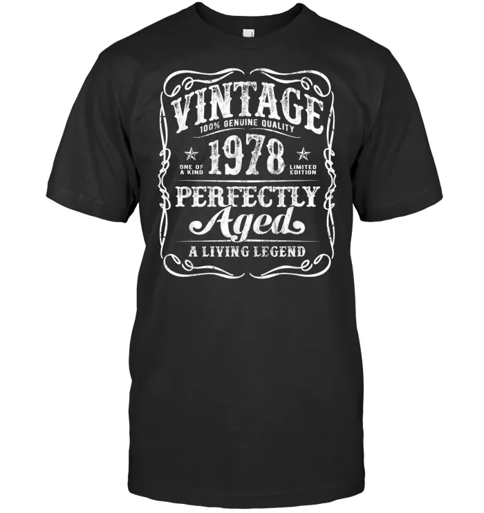 Vintage Made In 1978 T Shirt 41 Years Old Birthday Gift