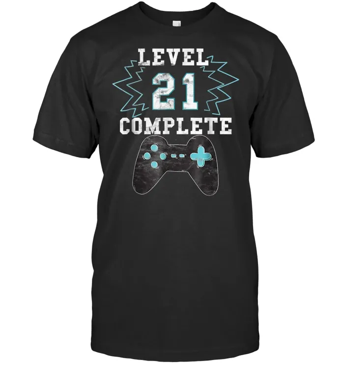 21st Birthday Video Game Humor Tee Funny Gamer Gifts T Shirt