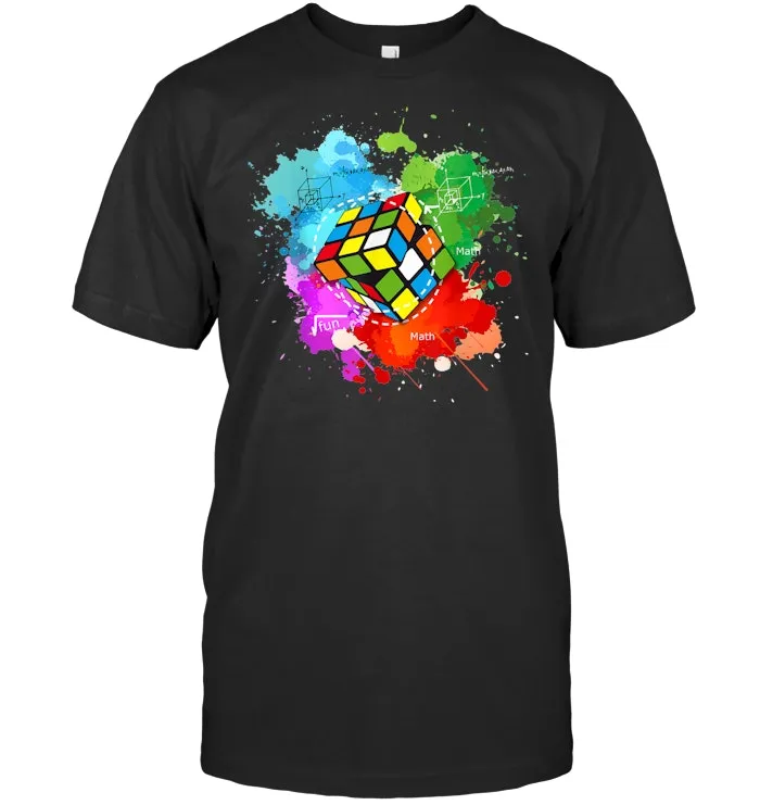 Watercolor Retro Vintage Rubik Cube Math Shirt T Shirt
