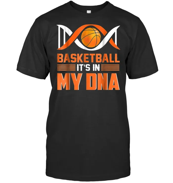 It's In My DNA Fingerprints Basketball Game Gift T shirt