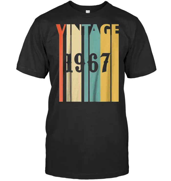 Vintage 1967 T Shirt, Born In 1967 60s Retro Vintage T Shirt