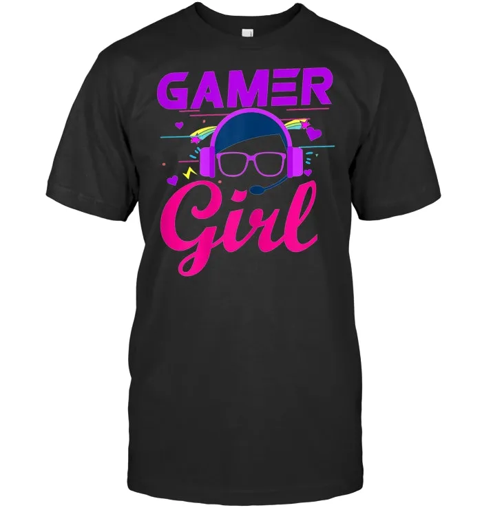 Gamer Girl Cute Gaming TShirt for Girls Gamers Video Games