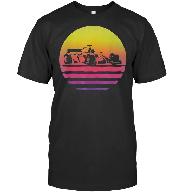 Formula Racing Shirt Retro 70s Vintage Silhouette Distressed