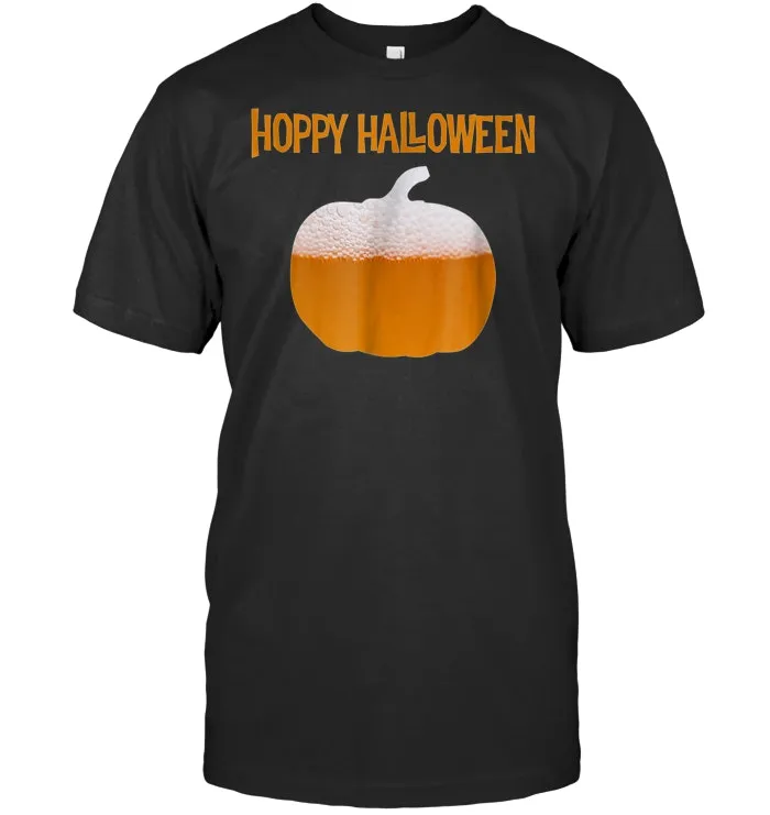 Hoppy Halloween T Shirt funny beer pumpkin party costume tee