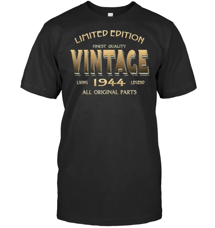 75th Birthday Gift 1944 T shirt B day 75 Year Old Age Yr