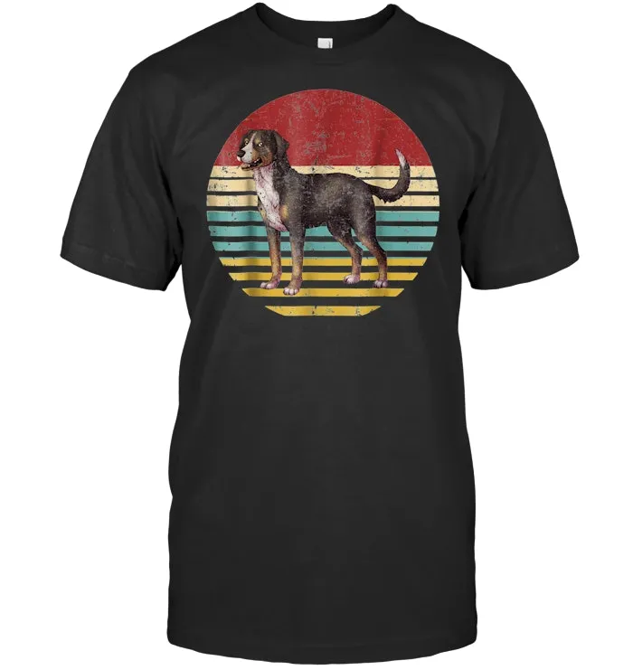 Vintage Retro Greater Swiss Mountain Dog Lovers T Shirt