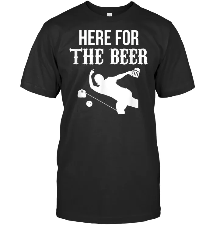 Here for the Beer Bowling T Shirt for Bowlers
