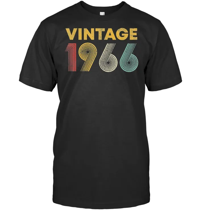 53rd Birthday Gift Idea Vintage 1966 T Shirt Men Women