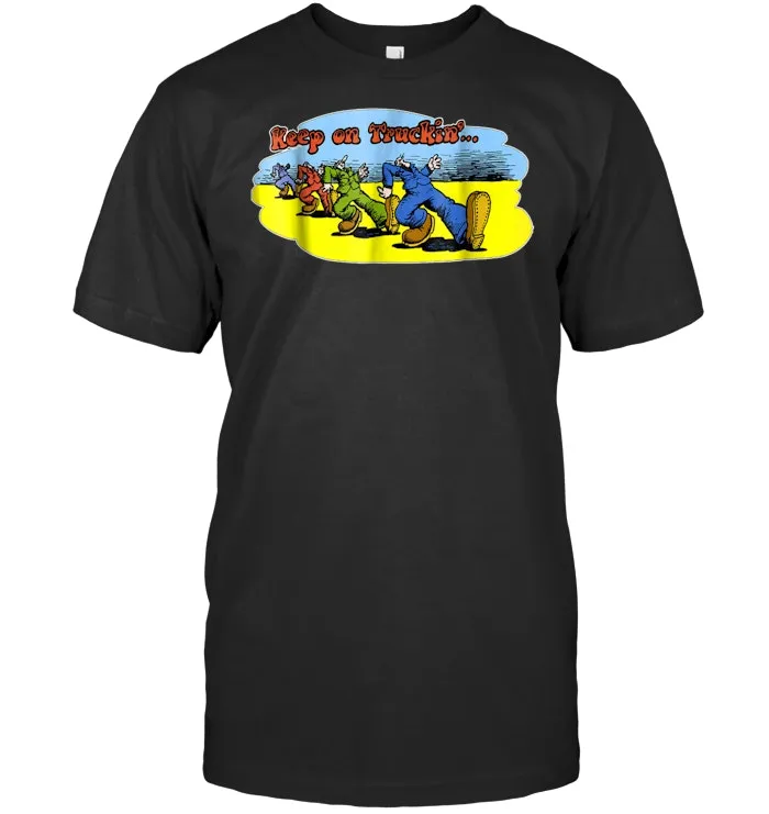 Keep On Truckin! Vintage Christmas 70's Classic Retro Shirt