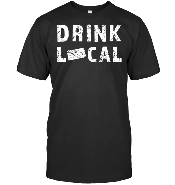 Drink Local Pennsylvania Craft Beer PA T Shirt