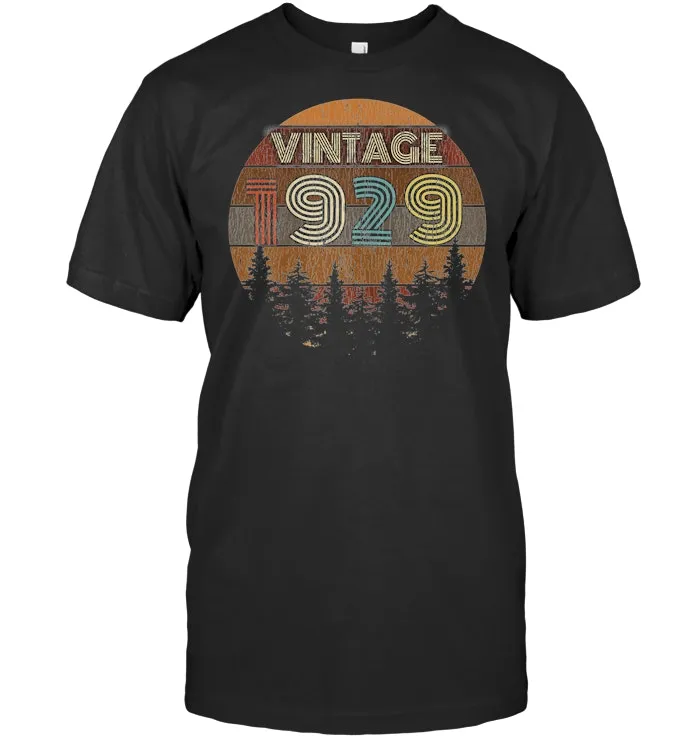90th Birthday Gift Vintage 1929 T shirt Epic Design
