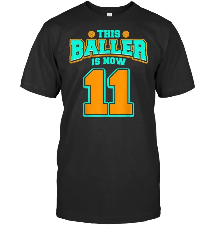 11th Birthday Shirt For Boy Basketball 11 Years Old Kid Gift