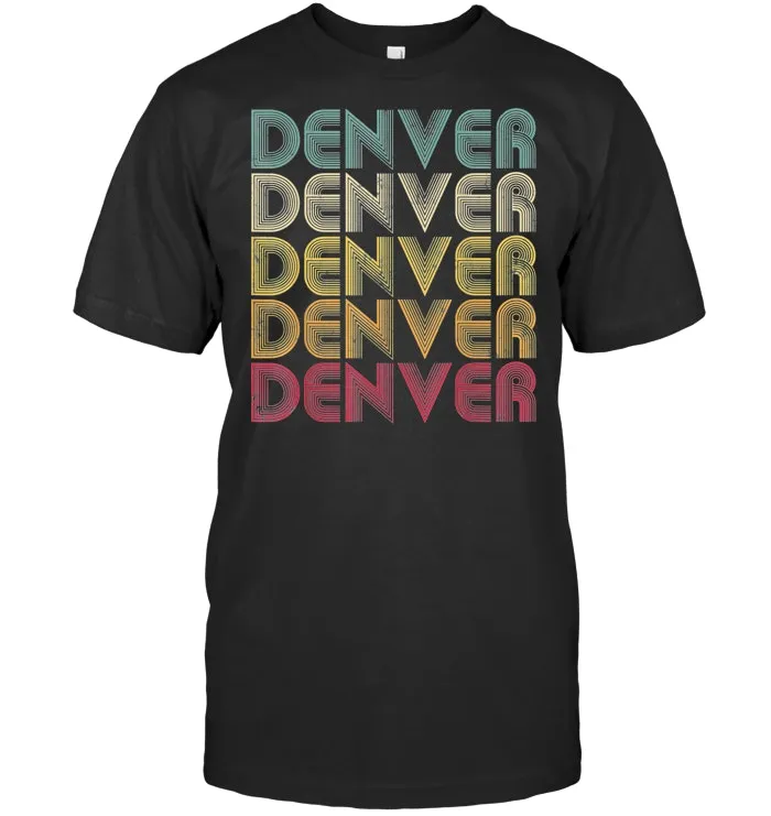 DENVER CO COLORADO Retro Vintage 60's 70's TShirt Mom Dad