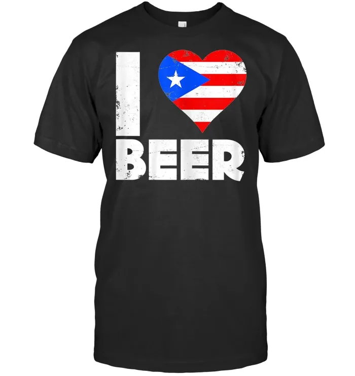 I Heart Puerto Rican Beer Puerto Rico Pride Drinking T Shirt