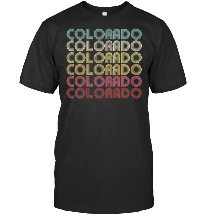 COLORADO Vintage Retro 60's 70's T Shirt Men Women Kids