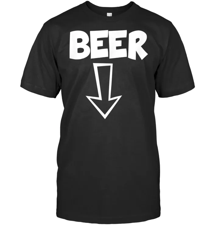 Mens Funny Pregnant Shirt Beer Belly
