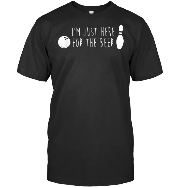 I'm Here for the Beer Bowling Shirt, Funny Cute Bowler Gift