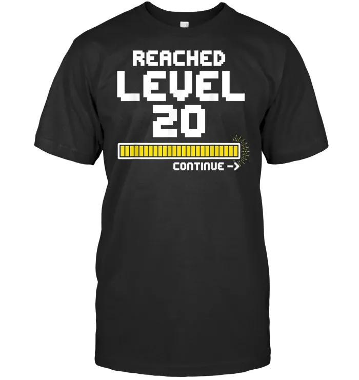Video Game 20th Birthday Gift T Shirt For 20 Year Old Gamers