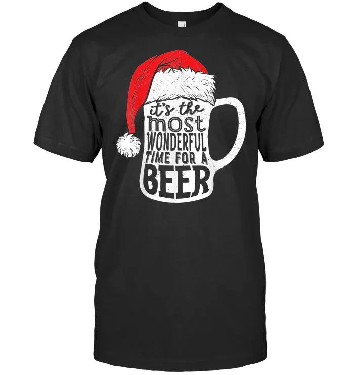 Christmas Shirts Men It's The Most Wonderful Time For A Beer