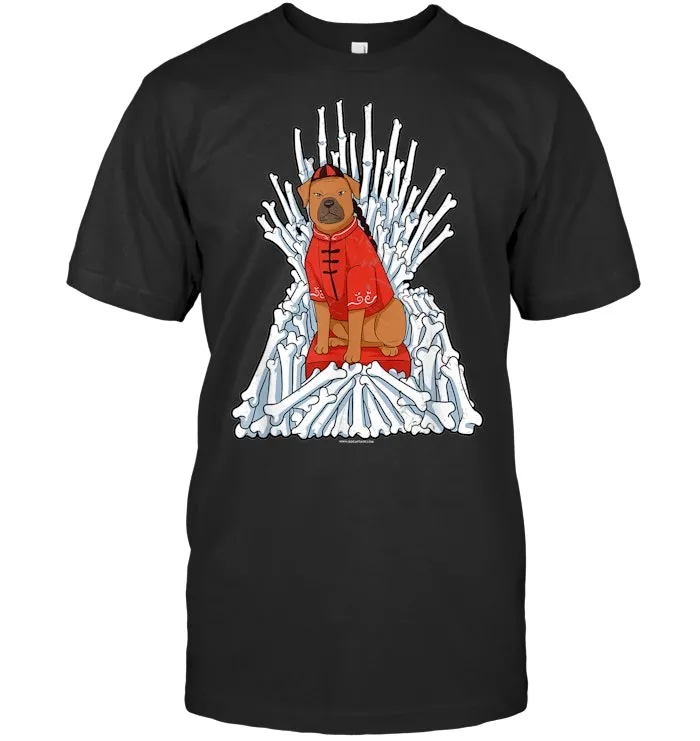 Dog Year Game of Bones Throne Funny Chinese New Year T Shirt