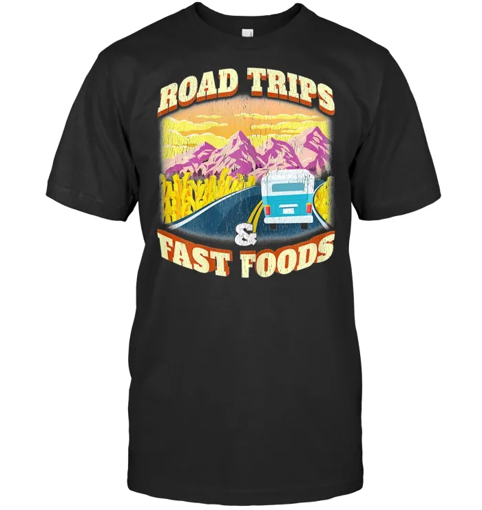 Family Road Trip Vacations Retro Hippie Van TShirt